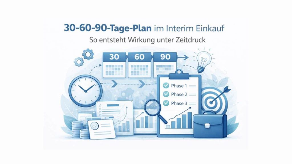 30-60-90 Tage Plan im Interim Einkauf
